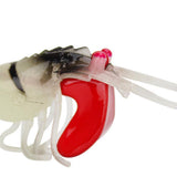 Maxbell Lead Head Multi-jointed Shrimp Fishing Lure Luminous with Black Line