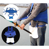 Maxbell Fishing Fighting Belt Adjustable Belt Waist Rod Holster Stand Up Pole Holder