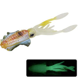 Maxbell Portable Soft Artificial Squid Lure Long Tail Saltwater Octopus Bait Yellow