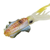 Maxbell Portable Soft Artificial Squid Lure Long Tail Saltwater Octopus Bait Yellow