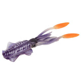 Maxbell Portable Soft Artificial Squid Lure Long Tail Saltwater Octopus Bait Purple