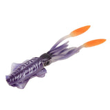 Maxbell Portable Soft Artificial Squid Lure Long Tail Saltwater Octopus Bait Purple