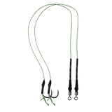 Maxbell 2pcs Carp Fishing Hair Rigs Braided Line High Carbon Steel Fishing Hook 11