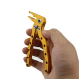 Maxbell Multifunctional Fishing Plier Hook Remover Steel Wire Line Cutter Golden