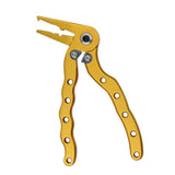 Maxbell Multifunctional Fishing Plier Hook Remover Steel Wire Line Cutter Golden