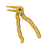 Maxbell Multifunctional Fishing Plier Hook Remover Steel Wire Line Cutter Golden