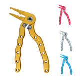 Maxbell Multifunctional Fishing Plier Hook Remover Steel Wire Line Cutter Golden