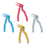 Maxbell Multifunctional Fishing Plier Hook Remover Steel Wire Line Cutter Golden