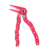 Maxbell Multifunctional Fishing Plier Hook Remover Steel Wire Line Cutter Red