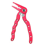 Maxbell Multifunctional Fishing Plier Hook Remover Steel Wire Line Cutter Red