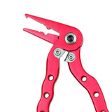 Maxbell Multifunctional Fishing Plier Hook Remover Steel Wire Line Cutter Red