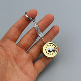 Maxbell Fly Fishing Reel Model Mini Reel Keychain Key Ring Novelty Gift Golden