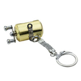 Maxbell Trolling Reel Shape Mini Fishing Reel Keychain Key Ring Novelty Gift