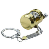 Maxbell Trolling Reel Shape Mini Fishing Reel Keychain Key Ring Novelty Gift