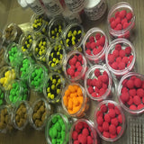 Maxbell 15pcs/box Pop Up Boilies Floating Ball Beads Pellet Carp Fishing Bait Red