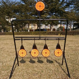 Maxbell 5 Targets Self Resetting Spinning Shooting Target Metal Target Stand