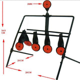 Maxbell 5 Targets Self Resetting Spinning Shooting Target Metal Target Stand