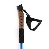 Maxbell 2pcs Folding Trekking Walking Hiking Sticks Poles Camping Cane Bag Silver