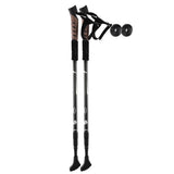 Maxbell 2pcs Folding Trekking Walking Hiking Sticks Poles Camping Cane Bag Black