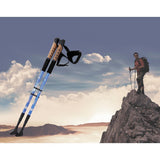 Maxbell 2pcs Folding Trekking Walking Hiking Sticks Poles Camping Cane Bag Black