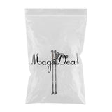 Maxbell 2pcs Folding Trekking Walking Hiking Sticks Poles Camping Cane Bag Black