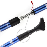 Maxbell 2pcs Folding Trekking Walking Hiking Sticks Poles Camping Cane Bag Black