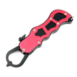Maxbell Aluminum Alloy Fish Gripper Fish Holder Lip Gripper Fishing Grabber Red