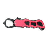 Maxbell Aluminum Alloy Fish Gripper Fish Holder Lip Gripper Fishing Grabber Red