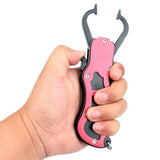 Maxbell Aluminum Alloy Fish Gripper Fish Holder Lip Gripper Fishing Grabber Red