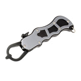 Maxbell Aluminum Alloy Fish Gripper Fish Holder Lip Gripper Fishing Grabber Gray