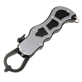 Maxbell Aluminum Alloy Fish Gripper Fish Holder Lip Gripper Fishing Grabber Gray