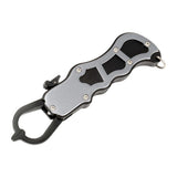 Maxbell Aluminum Alloy Fish Gripper Fish Holder Lip Gripper Fishing Grabber Gray