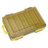 Maxbell Squid Jig Box Both Side Storage Lure Case Holder Yellow 12 Compartments