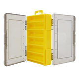 Maxbell Squid Jig Box Both Side Storage Lure Case Holder Yellow 12 Compartments