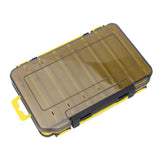 Maxbell Squid Jig Box Both Side Storage Lure Case Holder Yellow 14 Compartments