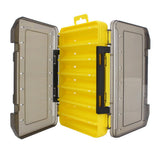 Maxbell Squid Jig Box Both Side Storage Lure Case Holder Yellow 14 Compartments