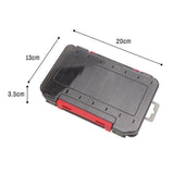 Maxbell Squid Jig Box Both Side Storage Lure Case Holder Black 14 Compartments