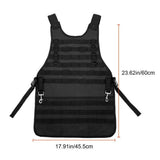 Maxbell Molle Apron with Multi Pouches Removable Patch and Adjustable Side Strap