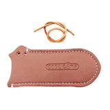 Maxbell Cooking Pan Handle Cover Sleeve Protective PU Leather with String Anti Slip