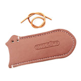 Maxbell Cooking Pan Handle Cover Sleeve Protective PU Leather with String Anti Slip