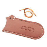 Maxbell Cooking Pan Handle Cover Sleeve Protective PU Leather with String Anti Slip