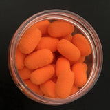 Maxbell 15pcs/Box Pop Up Boilies Floating Ball Beads Capsule Shape Baits Orange