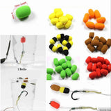 Maxbell 15pcs/Box Pop Up Boilies Floating Ball Beads Capsule Shape Baits Orange