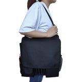 Maxbell Multifunctional Car Front Seat Organizer Shoudle Bag Black with Black Line