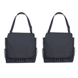 Maxbell Multifunctional Car Front Seat Organizer Shoudle Bag Black with Black Line