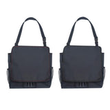 Maxbell Multifunctional Car Front Seat Organizer Shoudle Bag Black with Black Line