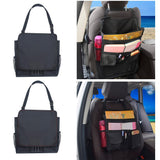Maxbell Multifunctional Car Front Seat Organizer Shoudle Bag Black with Black Line