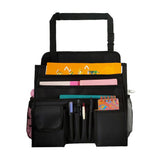Maxbell Multifunctional Car Front Seat Organizer Shoudle Bag Black with Black Line