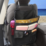 Maxbell Multifunctional Car Front Seat Organizer Shoudle Bag Black with Black Line