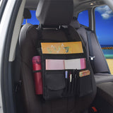 Maxbell Multifunctional Car Front Seat Organizer Shoudle Bag Black with Black Line